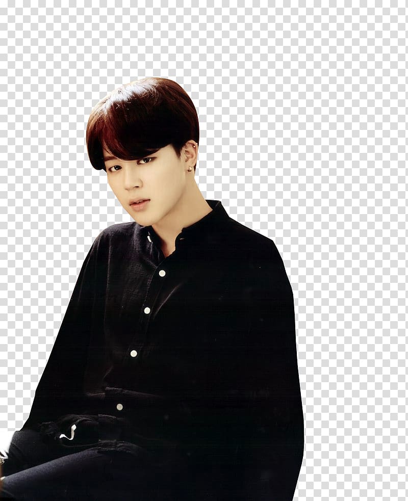 man in black dress shirt illustration, Jimin BTS Blood Sweat & Tears, rap transparent background PNG clipart