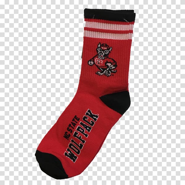 North Carolina State University Sock NC State Wolfpack football NC State Wolfpack men's basketball Slipper, striped ings transparent background PNG clipart