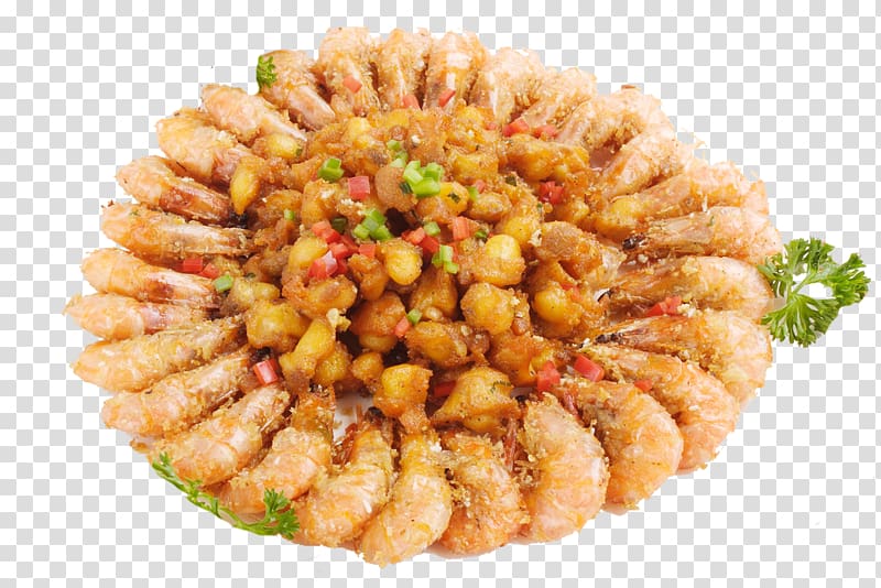 Caridea Fried prawn Shrimp Asian cuisine Salt, Salt and pepper fried shrimp transparent background PNG clipart