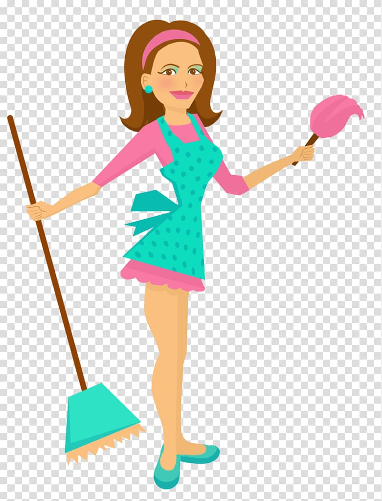 woman holding broom , Maid service Cartoon Housekeeper Drawing, maid transparent background PNG clipart