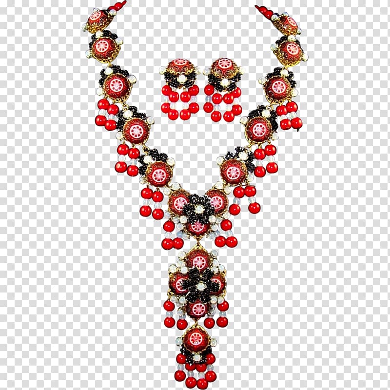 Seed bead Necklace Gemstone Jet, necklace transparent background PNG clipart