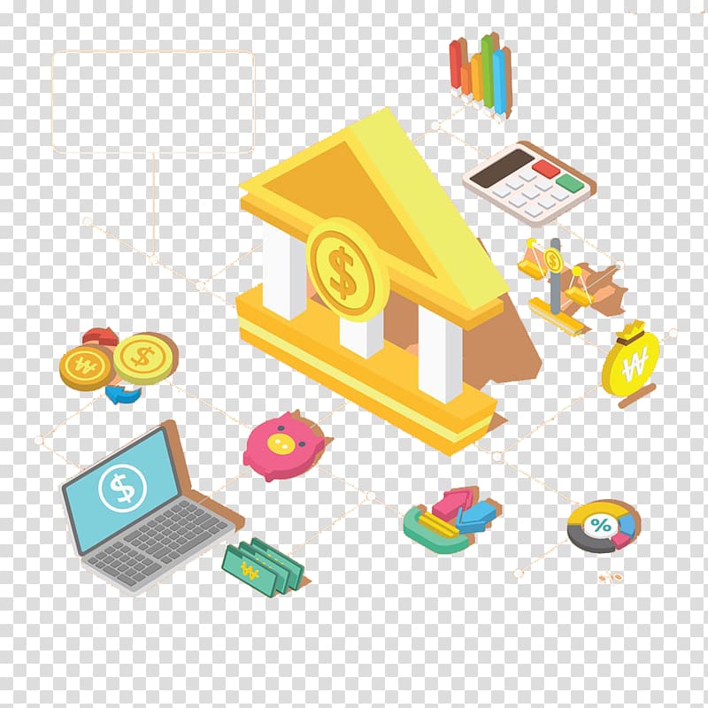 Cartoon , Gold coins and house transparent background PNG clipart