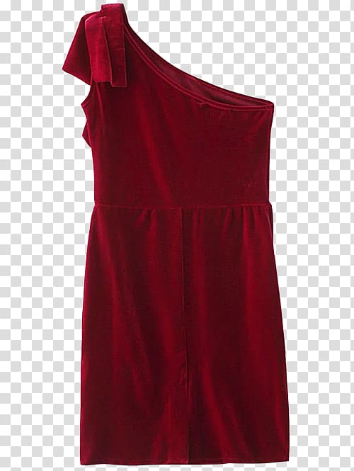Velvet Shoulder Ruffle Dress Fashion, dress transparent background PNG clipart