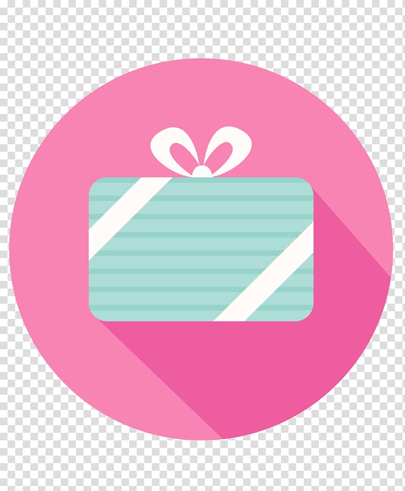 Gift Flat design Icon, Gift box transparent background PNG clipart