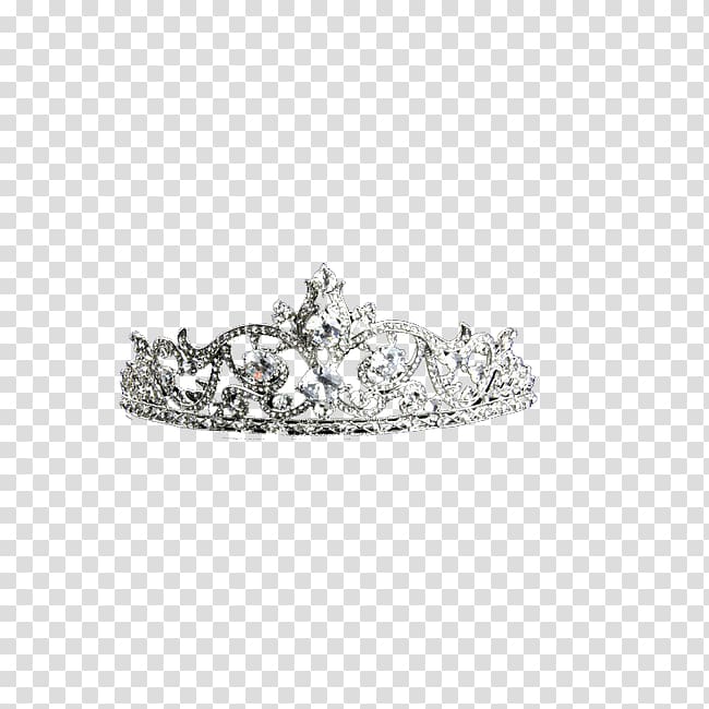 Body piercing jewellery Silver Fashion accessory Pattern, Crystal diamond crown tiara transparent background PNG clipart