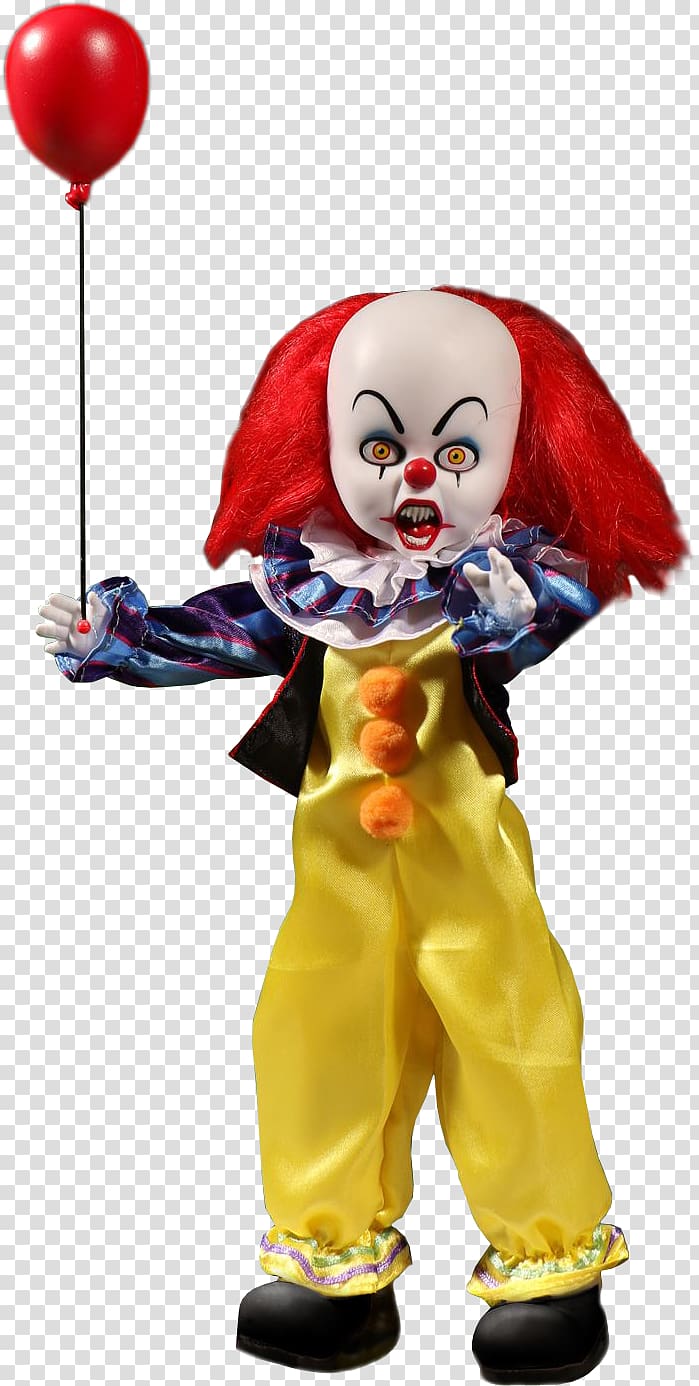 It Living Dead Dolls Mezco Toyz Action & Toy Figures, pennywise the clown transparent background PNG clipart