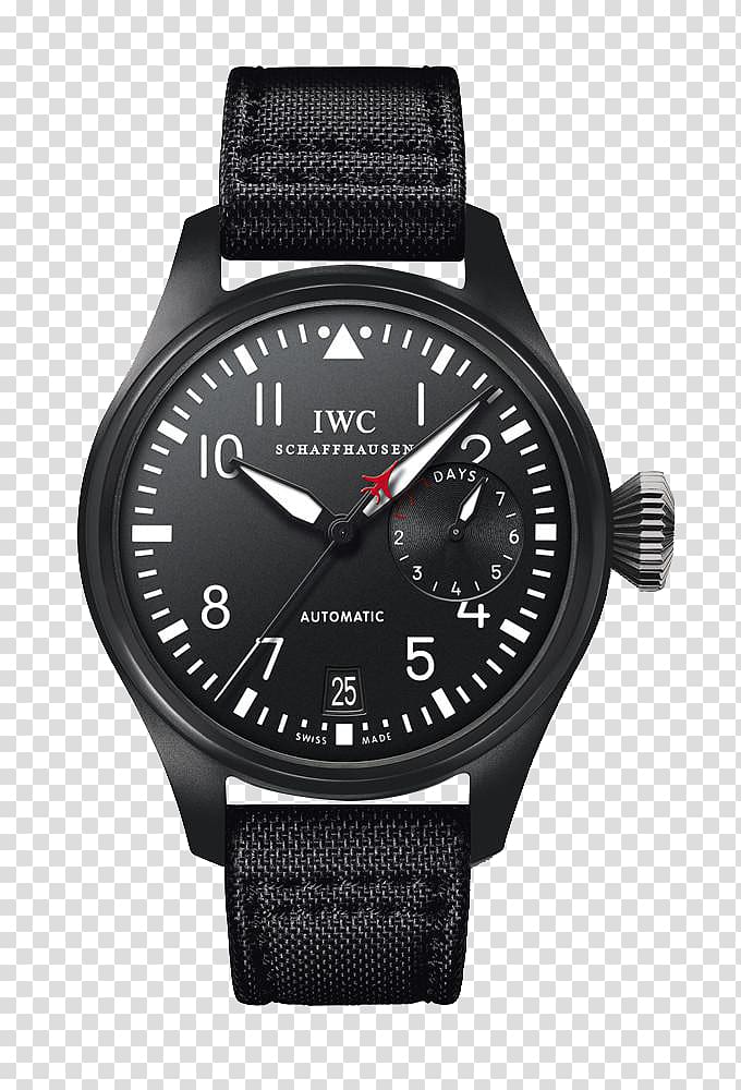 International Watch Company Power reserve indicator 0506147919 Automatic watch, IWC watches sports watch male watch black transparent background PNG clipart