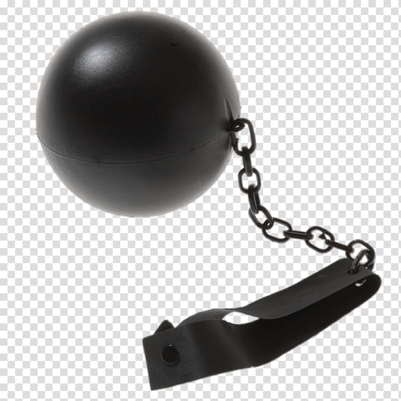 black ballchain, Leather Ball and Chain transparent background PNG clipart