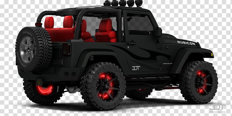 Car Jeep Wrangler Rubicon Off-road vehicle, vinyls transparent background PNG clipart