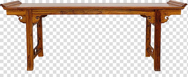 brown wooden desk, China Classical Art Expo City Table Furniture Bookcase, table transparent background PNG clipart