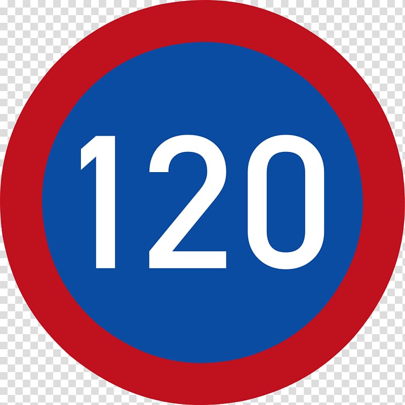 Speed limit Traffic sign Road signs in Botswana Kilometer per hour, all-round transparent background PNG clipart