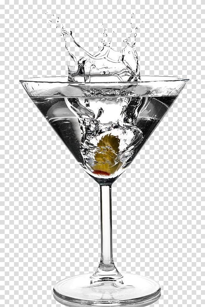 clear martini glass filled with liquor and olive, Martini Cocktail Gin Woo Woo Vodka, Drink transparent background PNG clipart