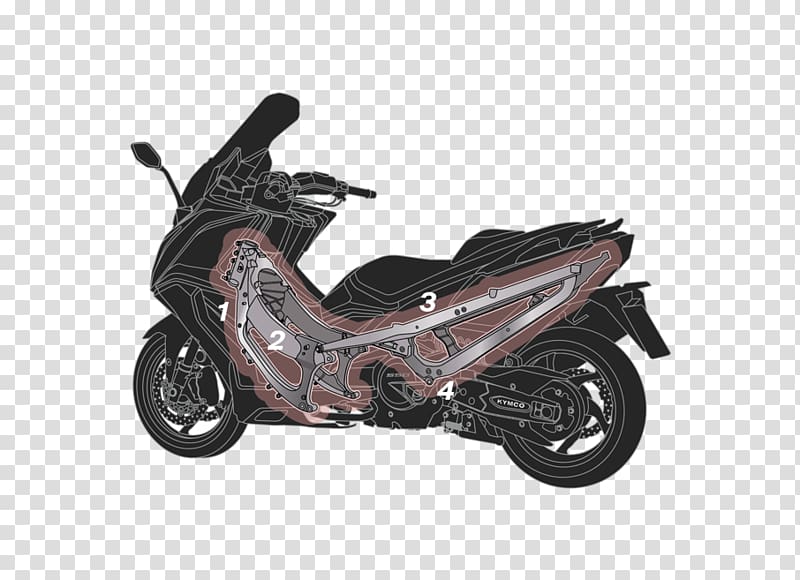 Motorized scooter Motorcycle accessories Kymco, scooter transparent background PNG clipart