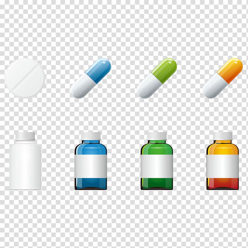several assorted pills and bottles, Pharmaceutical drug Aspirin Tablet Medicine, Bottle and medicine tablets transparent background PNG clipart