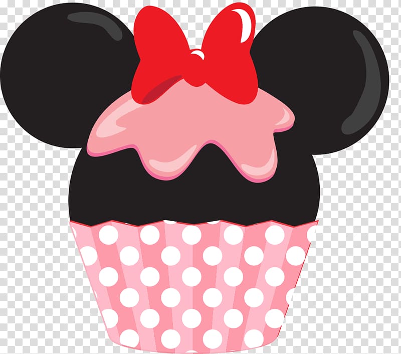 Minnie Mouse Cupcake Mickey Mouse Layer cake , minnie mouse transparent background PNG clipart