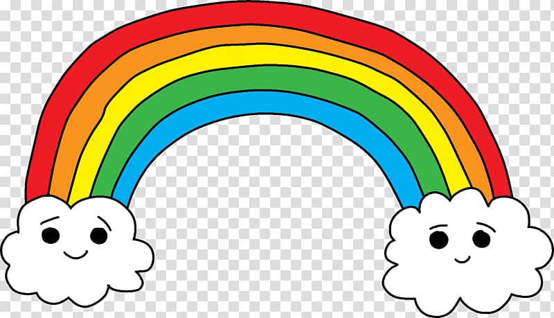 hand-painted rainbow transparent background PNG clipart