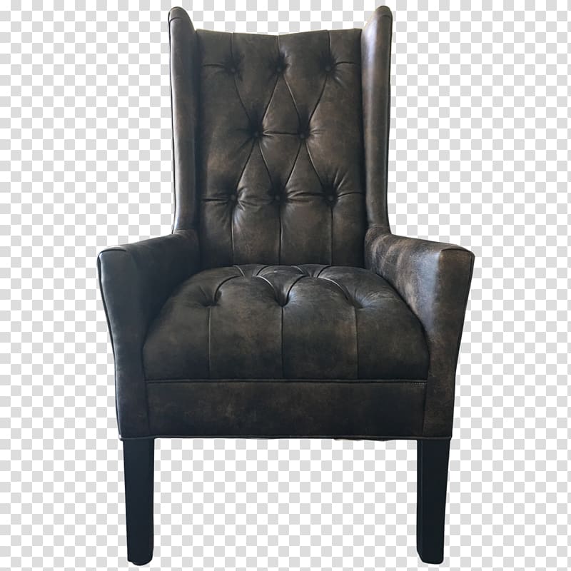 Club chair Couch Furniture Tufting, pull buckle armchair transparent background PNG clipart