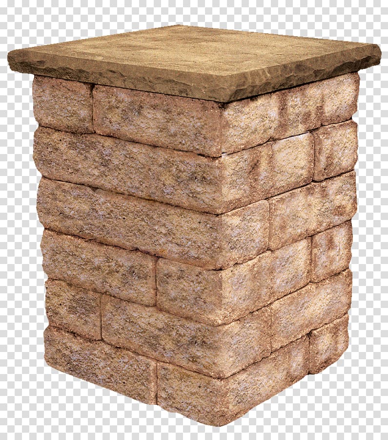 Retaining wall System Ashlar Stone wall, stone pillar transparent background PNG clipart