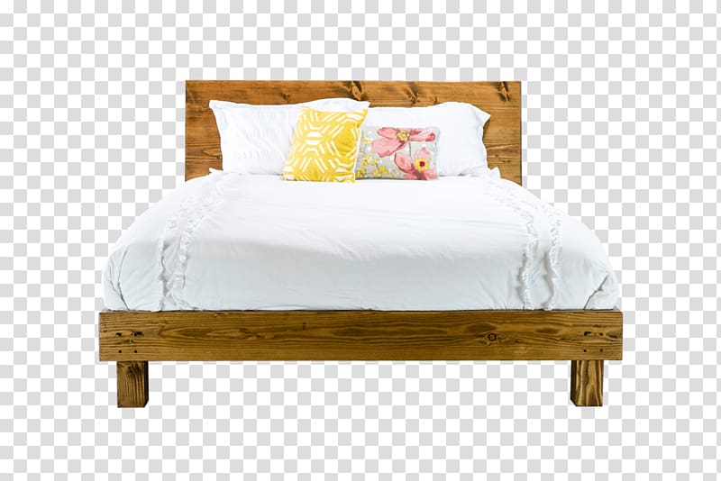 Table Bed frame Mid-century modern Platform bed, bed transparent background PNG clipart