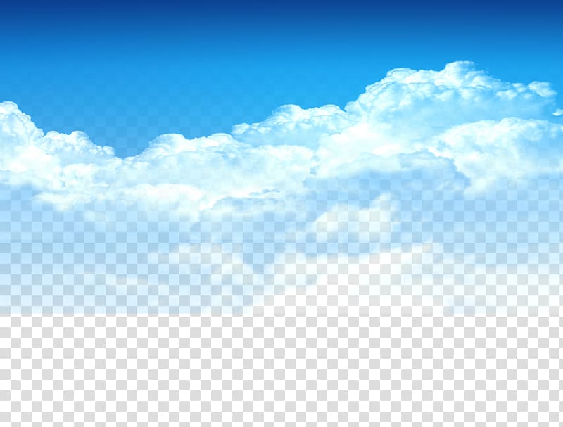 Cloud , Blue sky, white clouds element, Taobao material, cloudy sky during daytime transparent background PNG clipart