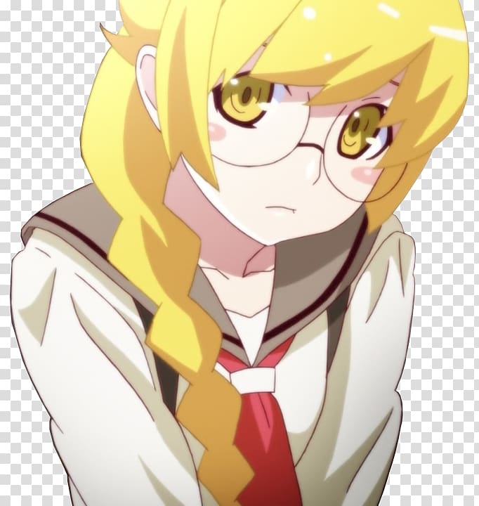 Shinobu Oshino Monogatari Series Anime Nisemonogatari Manga, Anime transparent background PNG clipart