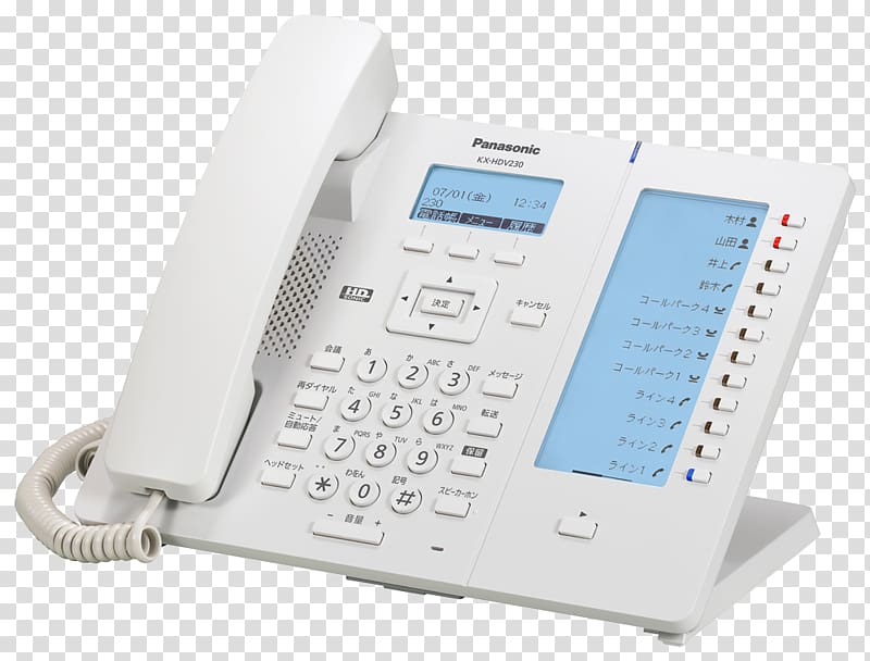 Panasonic KX-HDV230 VoIP phone Business telephone system, Business transparent background PNG clipart