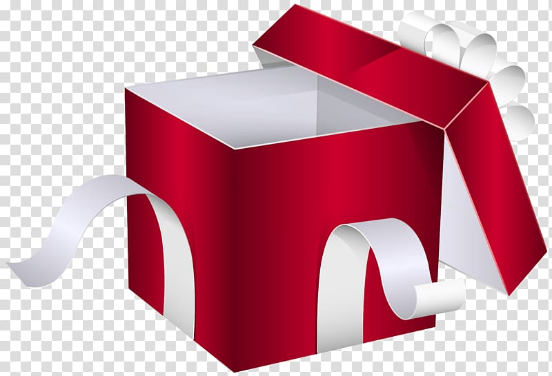 Red and white gift box illustration, Gift Box , Open Red Gift Box