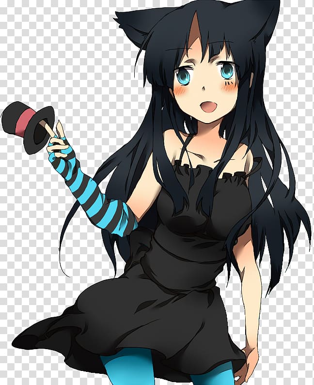 Black hair Legendary creature Mangaka Supernatural, lazy cat transparent background PNG clipart