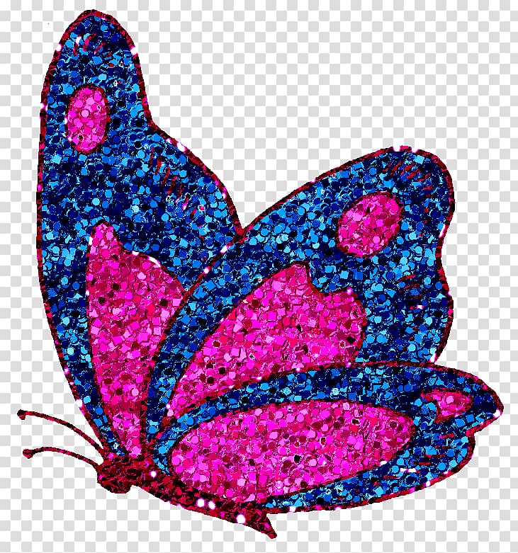 Glitter Free content , Blue Butterfly transparent background PNG clipart