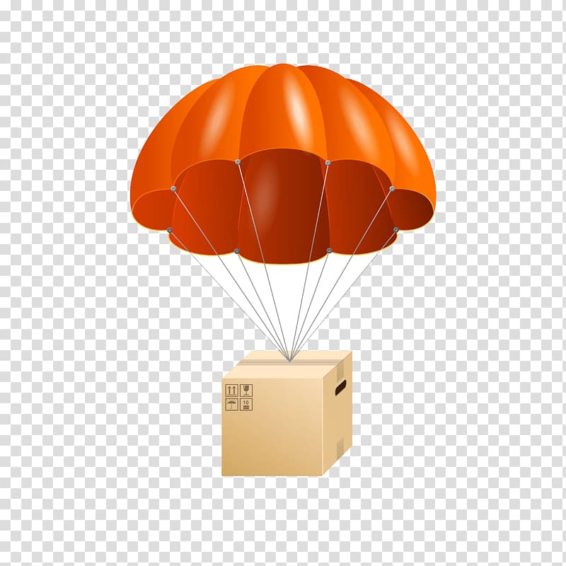 Parachute Illustration, Under the balloon parachute transparent background PNG clipart
