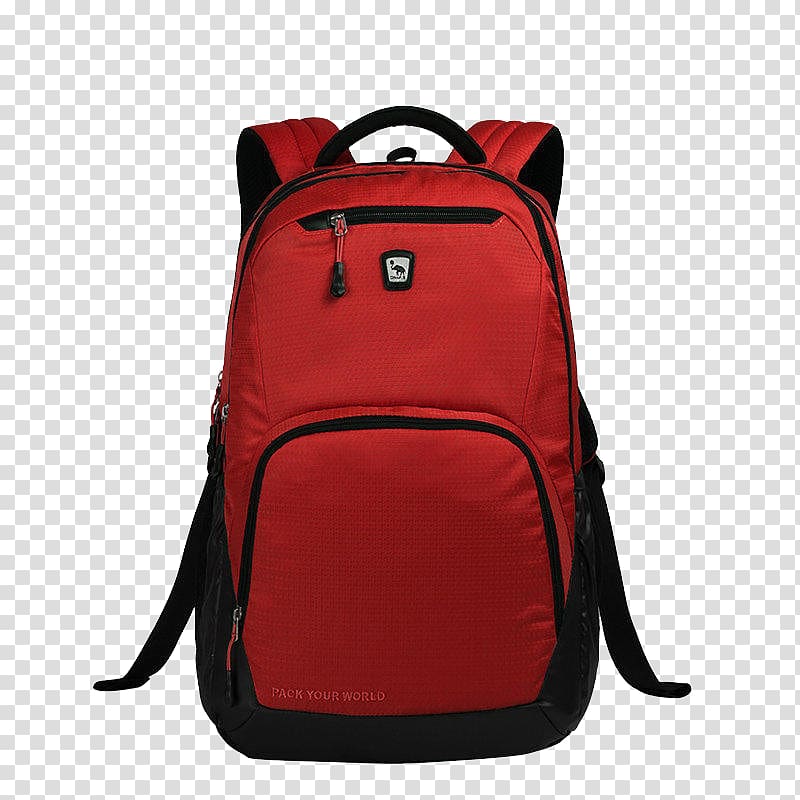 Backpack Handbag Satchel, Red bag transparent background PNG clipart