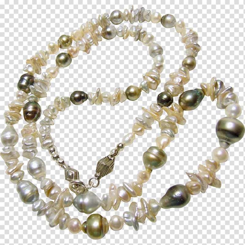 Cultured freshwater pearls Necklace Bead Bracelet, necklace transparent background PNG clipart