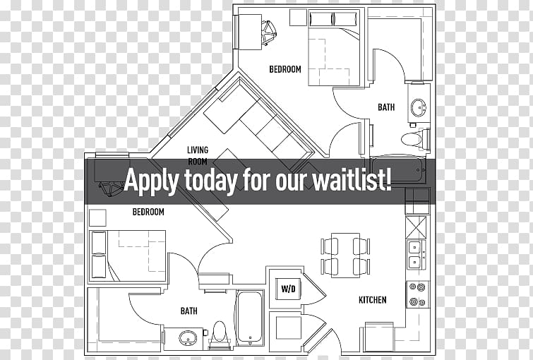 Floor plan Bed House Plaza on University U Centre on Turner, bed plan transparent background PNG clipart