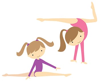 gymnastics tumbling clipart