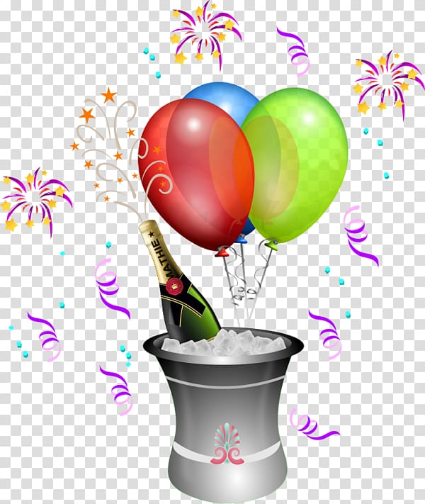 Balloon Party Birthday , joyeux anniversaire transparent background PNG clipart