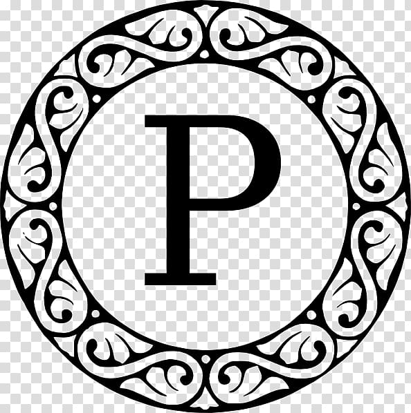 Monogram Letter , letter P transparent background PNG clipart