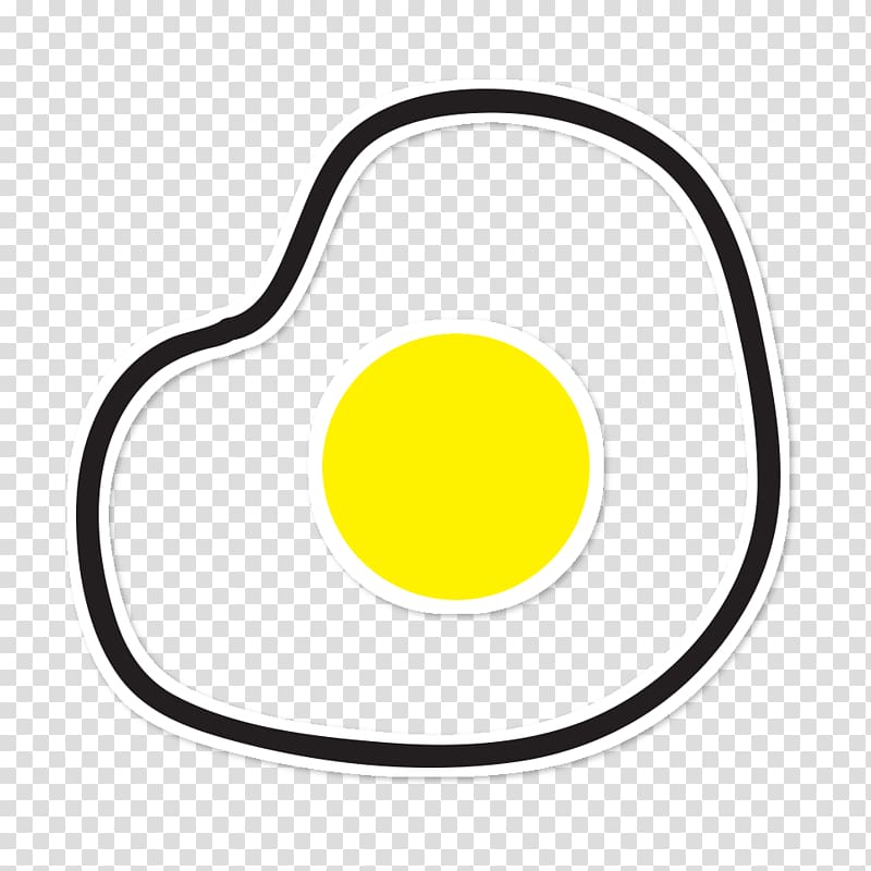 Fried egg Food Sticker Yolk, Ovo transparent background PNG clipart