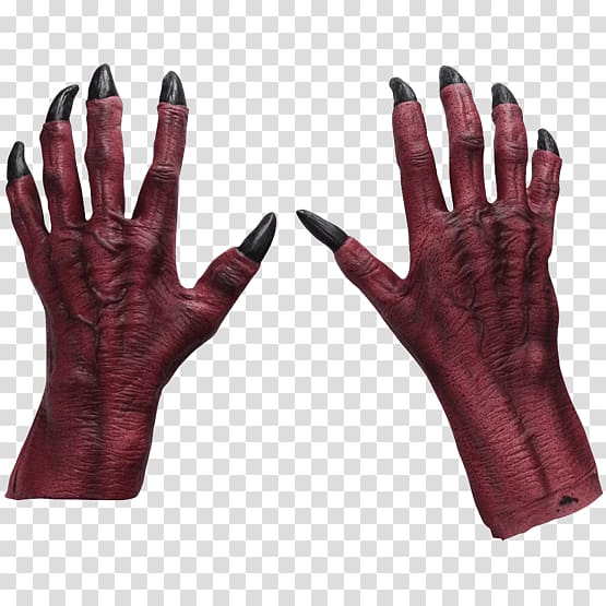 Costume Claw Halloween Mask Glove, Monster Claw transparent background PNG clipart