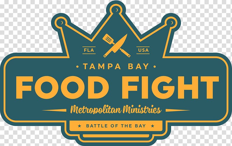 Bay Food Brokerage Tampa Bay Food Fight Battle of the Bay Logo Brand Product, food fight transparent background PNG clipart