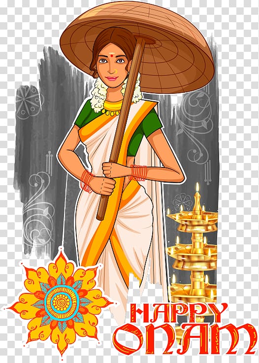 woman holding umbrella illustration, South India illustration Illustration, Indian woman transparent background PNG clipart
