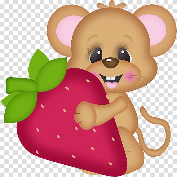 Computer mouse Android Drawing , Holding strawberry mouse transparent background PNG clipart