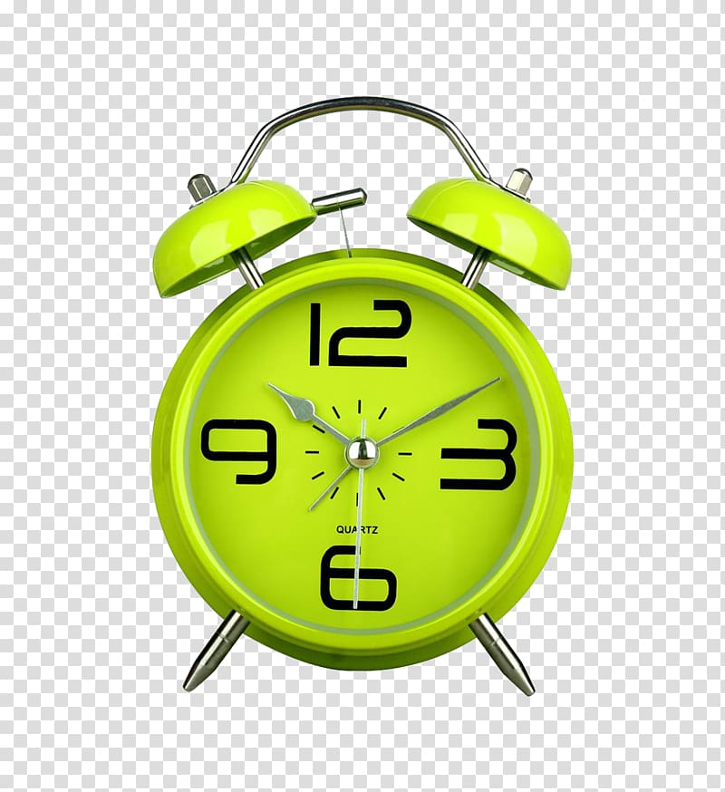 Nightstand Alarm clock Amazon.com Table, Green alarm clock transparent background PNG clipart