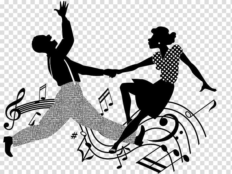 swing dancers clip art