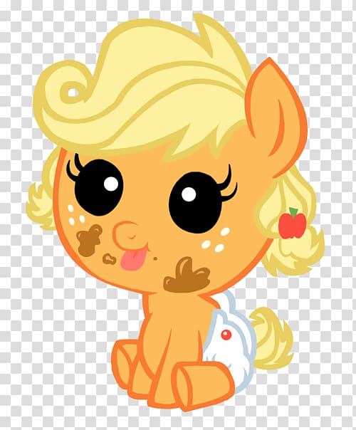 Applejack Pony Big McIntosh YouTube, baby transparent background PNG clipart