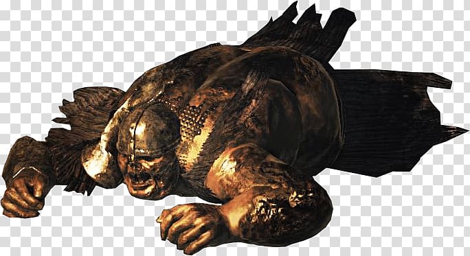 prone lying warrior with mouth open, Dark Souls Crawler transparent background PNG clipart