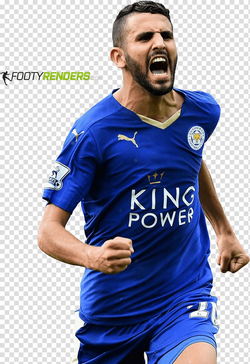 Riyad Mahrez Leicester City F.C. Premier League Football player Sport, ronaldo transparent background PNG clipart