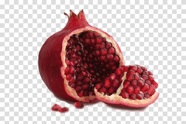 pomegranate fruit, Open Pomegranate transparent background PNG clipart