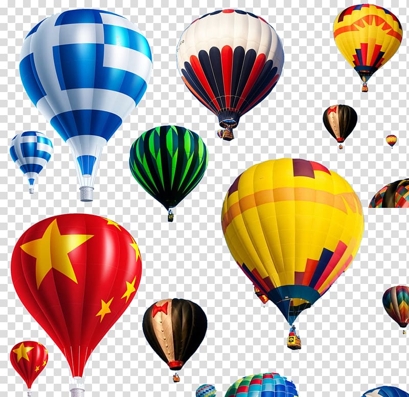 Hot air ballooning Flight Airplane, balloon transparent background PNG clipart