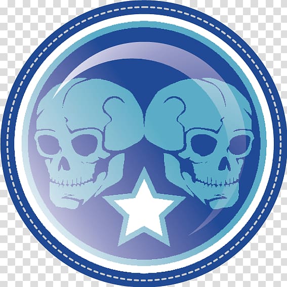 Abuja Oyo State, Skull blue label transparent background PNG clipart