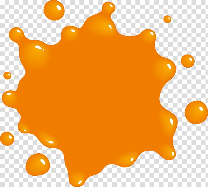 orange paint splash png